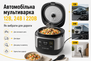 Автомобильная мультиварка 12В, 24В и 220В: как выбрать фото