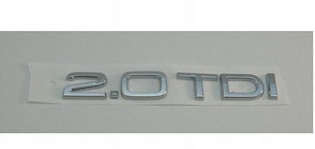 Эмблема-надпись "2.0 TDI" Audi A4/A5/A6 2009> скотч 143х21мм 8P0853743G2ZZ &mdash; основное фото товара