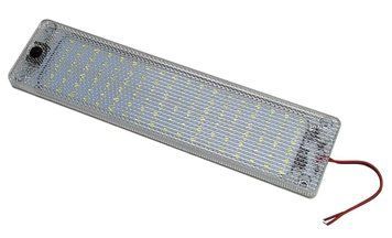 Підсвічування салону з вимикачем 12-24V 108SMD 2835 White (247*61*11мм) SND-0010 (H-247-61-108D) 13W