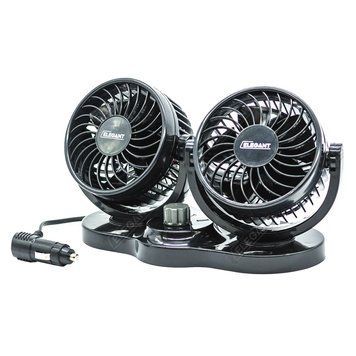 Elegant 101 545 двойной вентилятор в машину от прикуривателя 12V 4" &mdash; основное фото товара