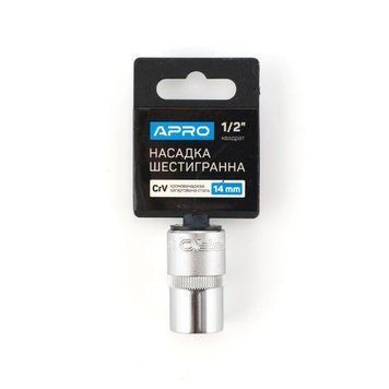 Торцевая головка 1/2" 14 мм (6-гранная) APRO (252714) &mdash; основное фото товара