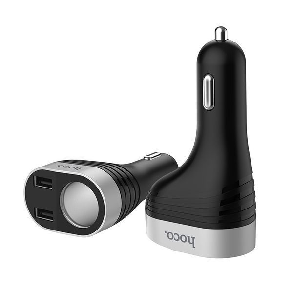 Разветвитель прикуривателя Hoco Z29 (одинарный, 2usb) &mdash; основное фото товара