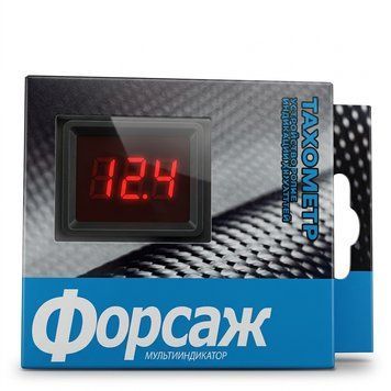 Тахометр 12V (карб.) червоний диспл. "Форсаж"