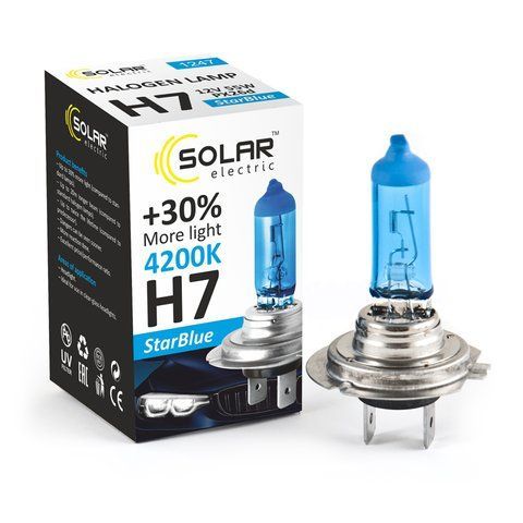 H7 галогенная лампа Solar StarBlue 12V 55W 4200K для авто 1шт (1247) &mdash; основное фото товара