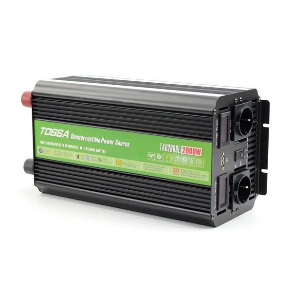 Інвертор перетворювач напруги TOSSA 12v - 220v 2квт/4квт модифікована синусоїда, UPS (TAU2000L-2000W)