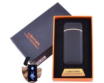 Запальничка USB 2 блискавки сенсорна Тигр Black HL-58 &mdash; основне фото товару
