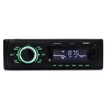 Автомагнитола Fantom FP-316 Black/Green USB, SD, Bluetooth, 4x50W &mdash; основное фото товара