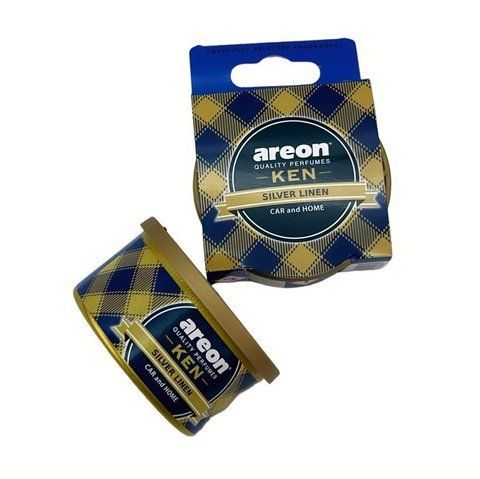 Areon Ken сухой освежитель на торпеду Серебряный лён 35 г &mdash; основное фото товара