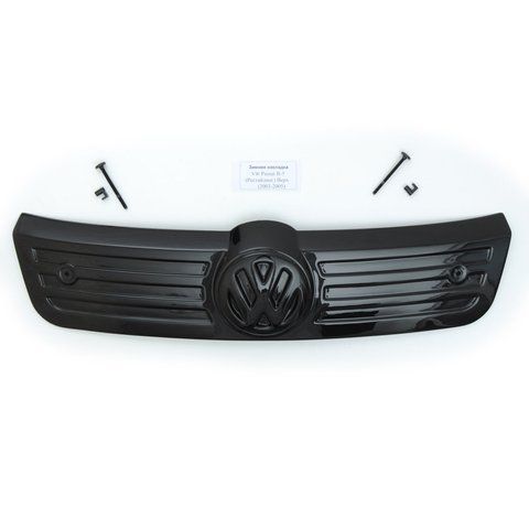 Зимова накладка на VW Passat B5 2003-2005 Решітка "FLY" Глянець (Рестайлінг) &mdash; основне фото товару