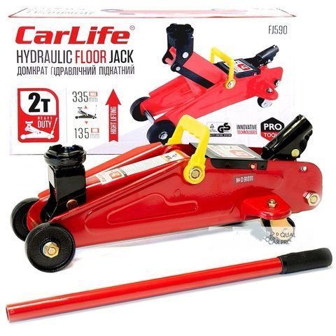 CarLife FJ590 Домкрат подкатной гидравлический 2 т, 135-335 мм &mdash; основное фото товара