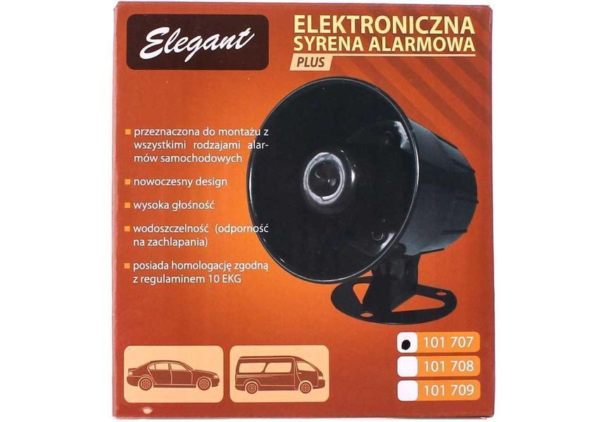 Сирена для авто Elegant 101 707 20 Вт 1 тон &mdash; основное фото товара