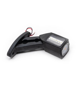 Габарит рожки косой 13 см 12/24V красно-бело-жёлтый LED TH-601 2 шт