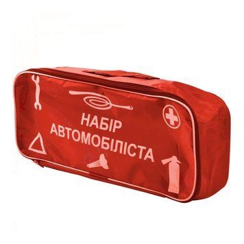 Сумка техпомощи красная 1 отдел "Набор Автомобилиста" &mdash; основное фото товара