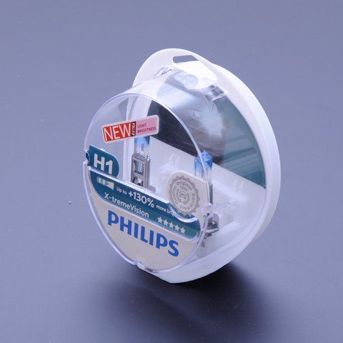 H1 галогенная лампа аналог Philips X-treme Vision 12V 55W +130% для авто Box 2шт &mdash; основное фото товара