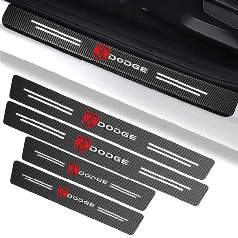 Захисна плівка на пороги авто Dodge Карбон 4D 4шт &mdash; основне фото товару