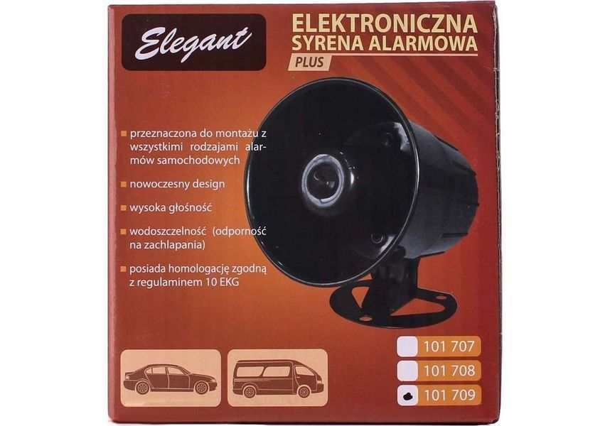 Сирена для авто Elegant 101 709 25 Вт 6 тонов &mdash; основное фото товара
