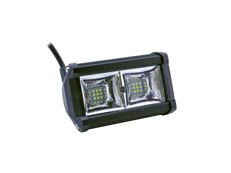 робоча led фара прямокутна 54W Flood 130x80x65 мм 9/30V &mdash; основне фото товару