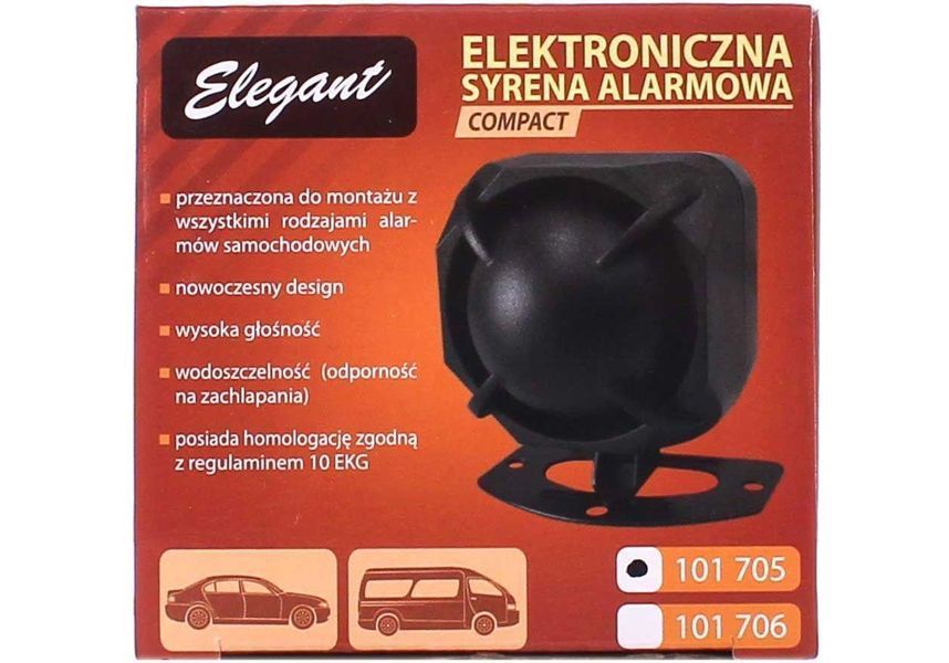 Сирена для авто Elegant 101 705 20 Вт 1 тон мини закрытая &mdash; основное фото товара