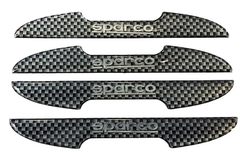 Захист на двері (силіконова наклейка) SPARCO карбон 4шт &mdash; основне фото товару