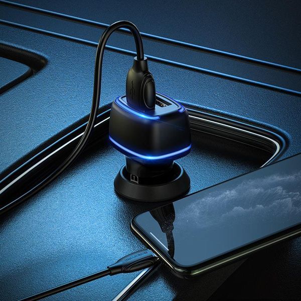 Адаптер в прикуриватель Borofone BZ14 Max (2 USB, кабель Micro USB) &mdash; основное фото товара