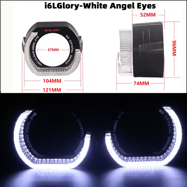 LED-маска для лінз R6-L 2.5" 6000K біле світло 2 шт &mdash; основне фото товару