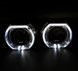LED-маска для лінз BMW Chrome-O 3.0" 6000K хром &mdash; фото товару 2 з 2