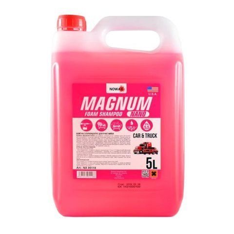 Шампунь для ручного миття авто Nowax Magnum Nano Foam Shampoo 5 л (NX05118) &mdash; основне фото товару