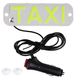 Табличка - LED "TAXI" White 15,5 см прикуриватель 12V, на присосках &mdash; фото товара 1 из 2