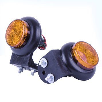Габарит ріжки прямий 8 см 12/24V 4 LED MRT Л-100 2 шт