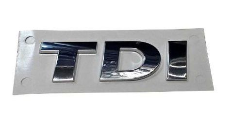 Емблема - напис "TDI" на багажник (хром) Golf 09< 78х25мм (5K0853675P739) &mdash; основне фото товару
