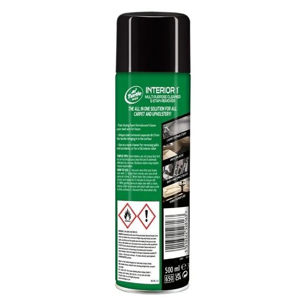 Пенный Очиститель Обивки Салона (Уход за Салоном) Turtle Wax Interior 1 500ml &mdash; основное фото товара